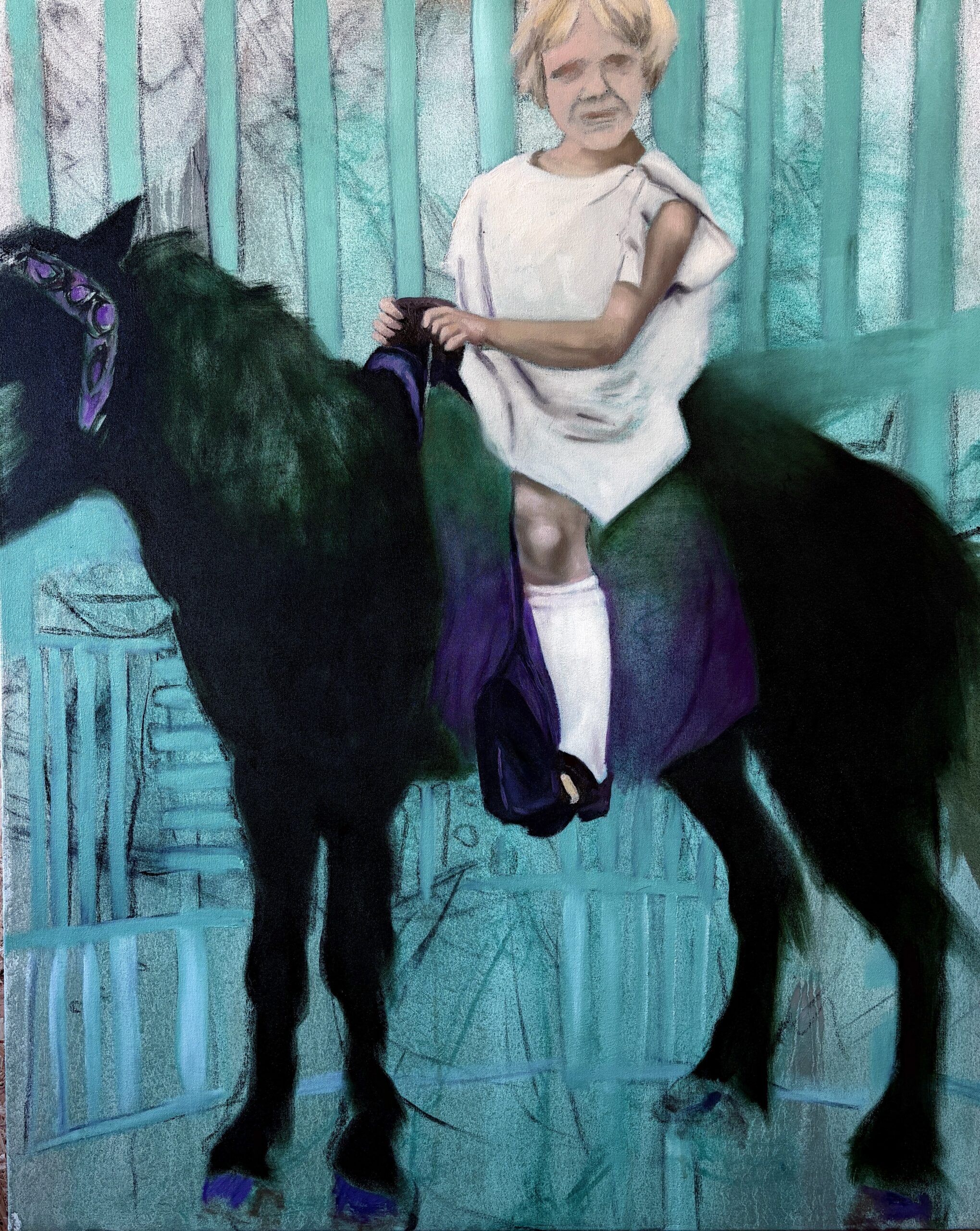 Sue Zemka, painting, Hold Me